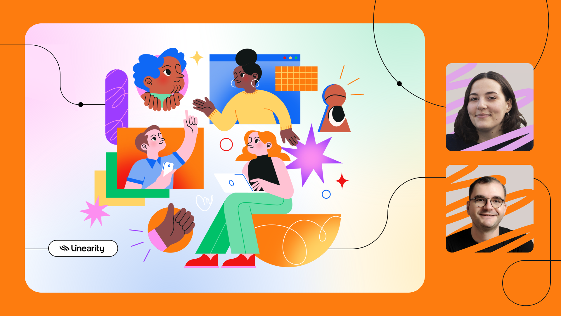brand illustration meetup linearity