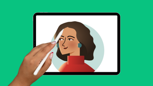 How to draw a vector portrait