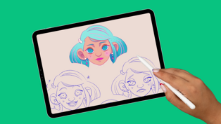 How to draw facial expressions