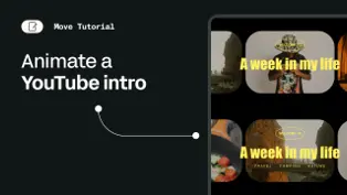 Animate a YouTube intro with Linearity Move