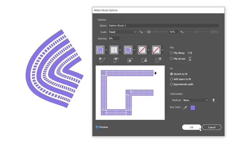 Graphic design UI