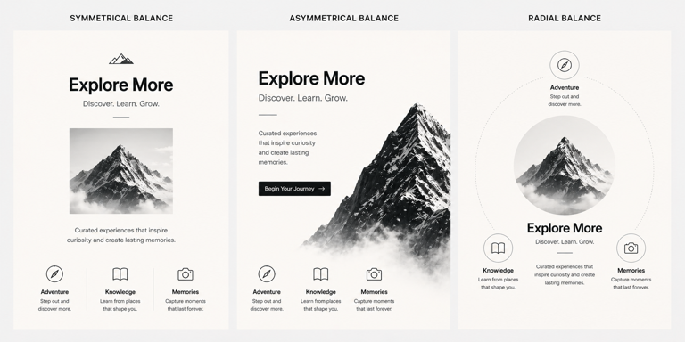 Three types of balance