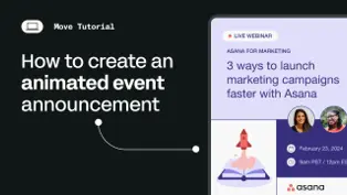 How to animate an Event announcement