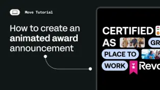 How to animate an award announcement
