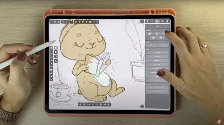 children illustration process vectornator layout