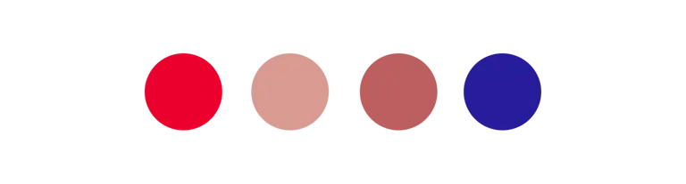 Four colored circles on a black background.