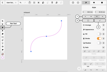 pen tool content aware options