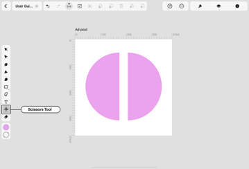 Scissors tool activation