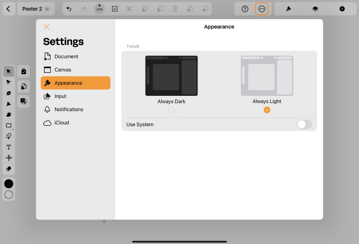 appearance settings