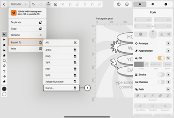 Share curve file