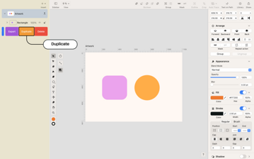 Duplicate layers from Layers panel