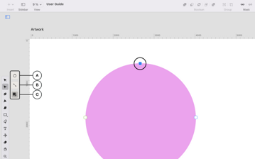 The node tool options