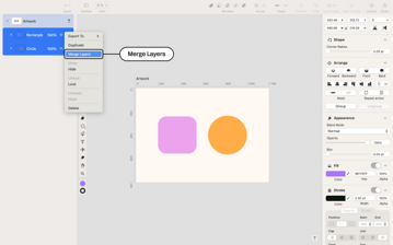 Merge layers