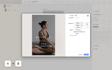 exporting artboards