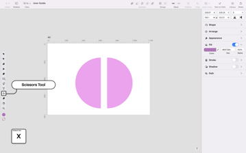 the scissors tool