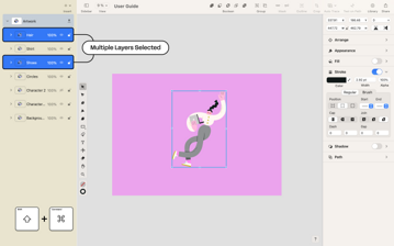 Select multiple layers 02