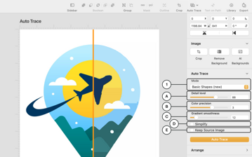 Basic Shapes mode parameters