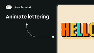 How to animate lettering in Linearity Move