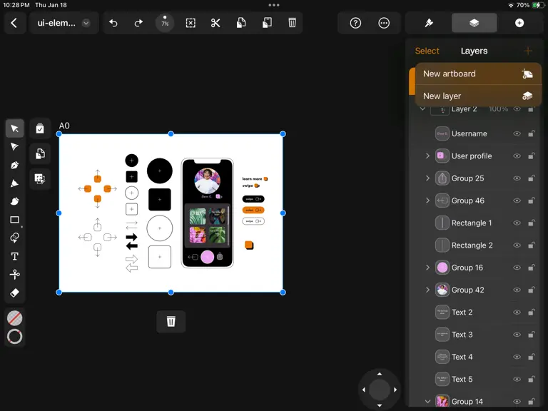 Create new Artboard in Linearity Curve