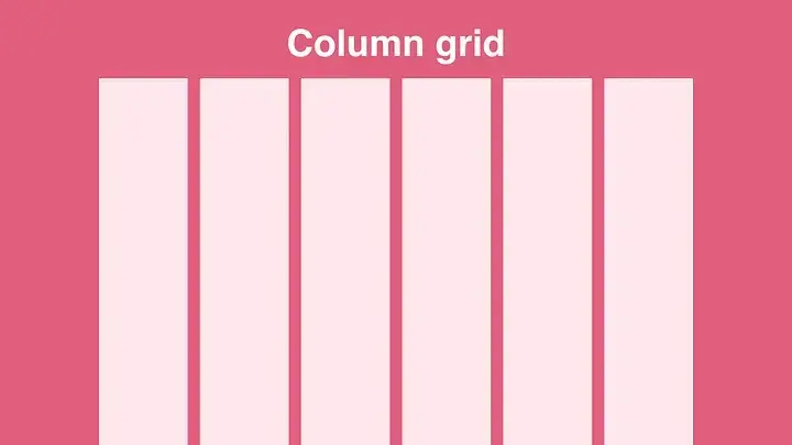 An example of a column grid