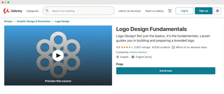 Graphic Design Courses - Udemy Logo Design Fundamentals