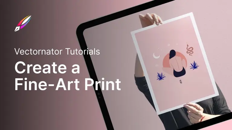 Create a fine art print of a female silhouette