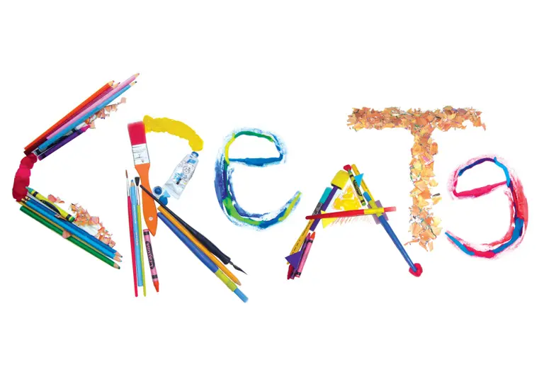Image with creative materials