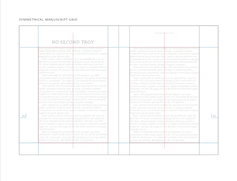 An example of a manuscript grid