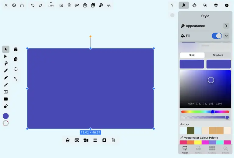 Design application interface