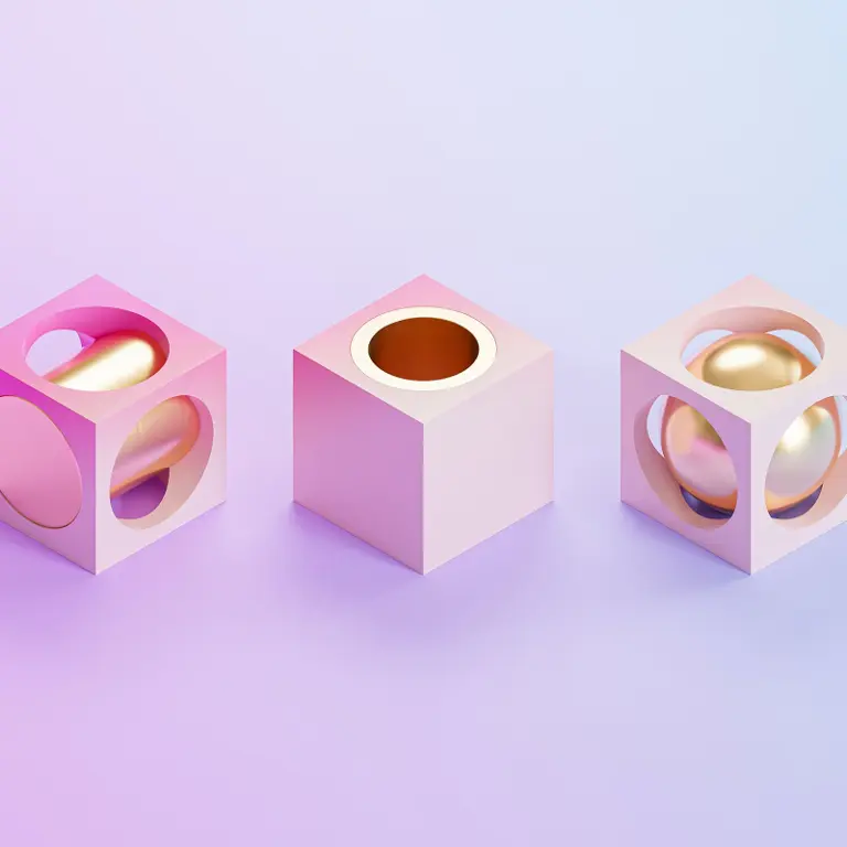 3D Isometric illustration of dice