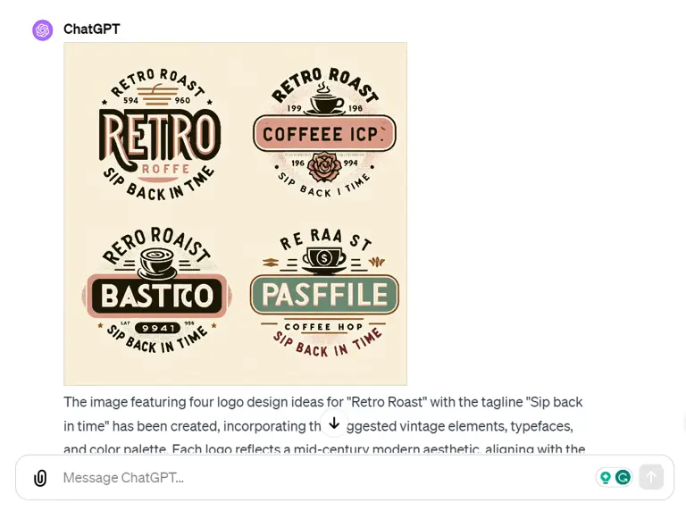 ChatGPT design - logo ideas