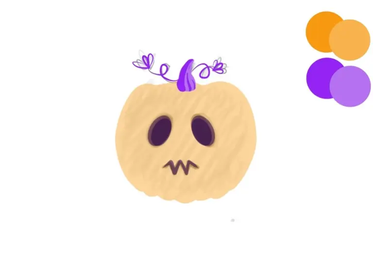 Pumpkin illustration draw body