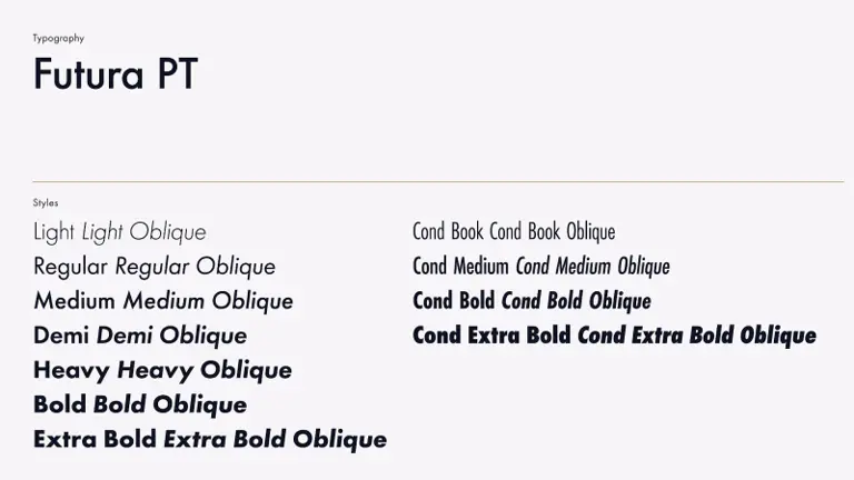Futura font
