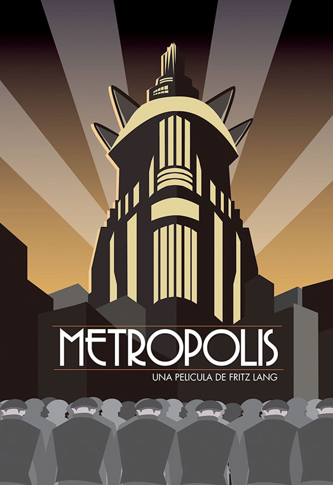 Art Deco theater poster.