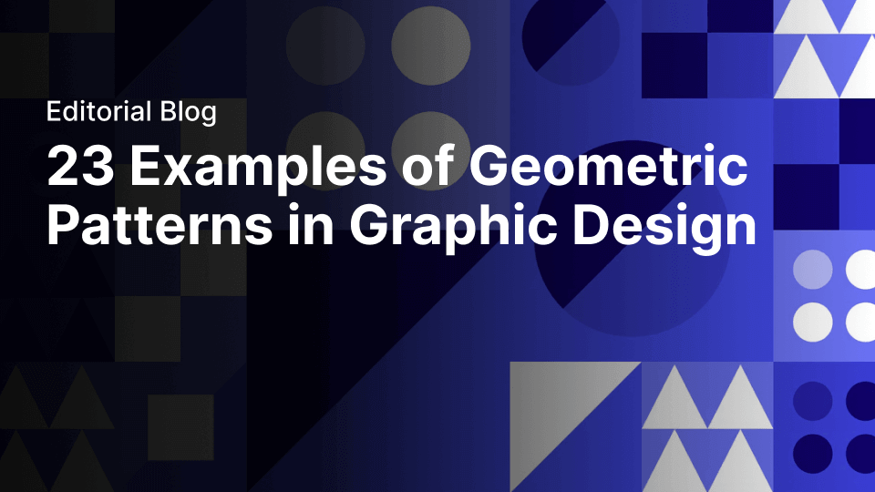 23 examples of geometric patterns in graphic design | Linearity Curve (formerly Vectornator)