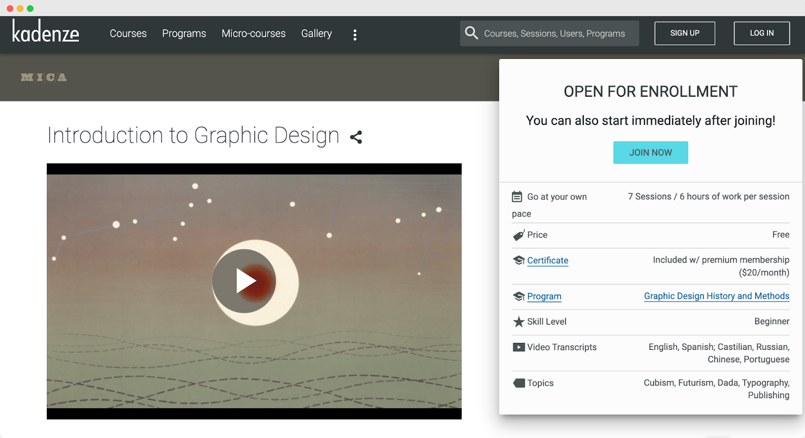 Graphic Design Courses - Kadenze