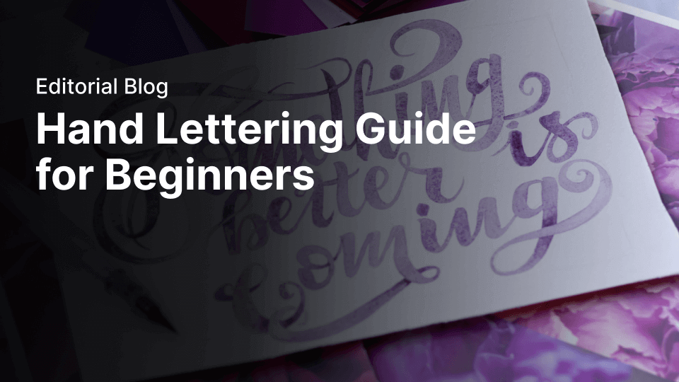 Hand lettering guide for beginners | Linearity Curve (formerly Vectornator)