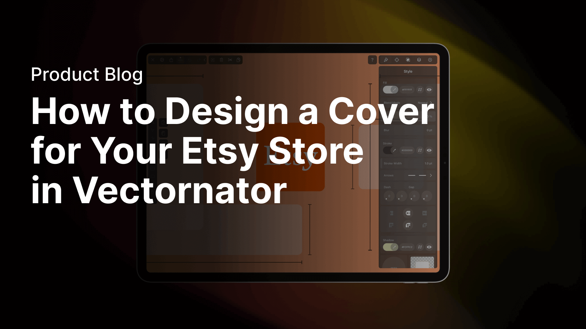 How to create an Etsy cover in Linearity Curve (formerly Vectornator)