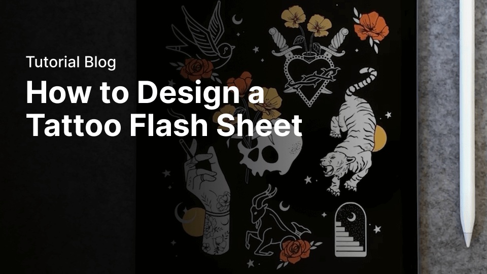How to design a tattoo flash sheet | Linearity