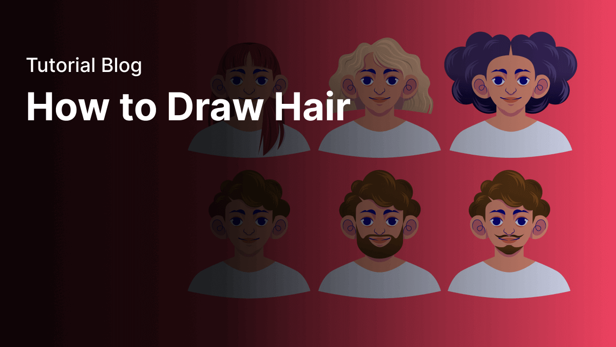 How to draw hair | Linearity