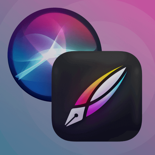 The Siri icon and the Vectornator icon