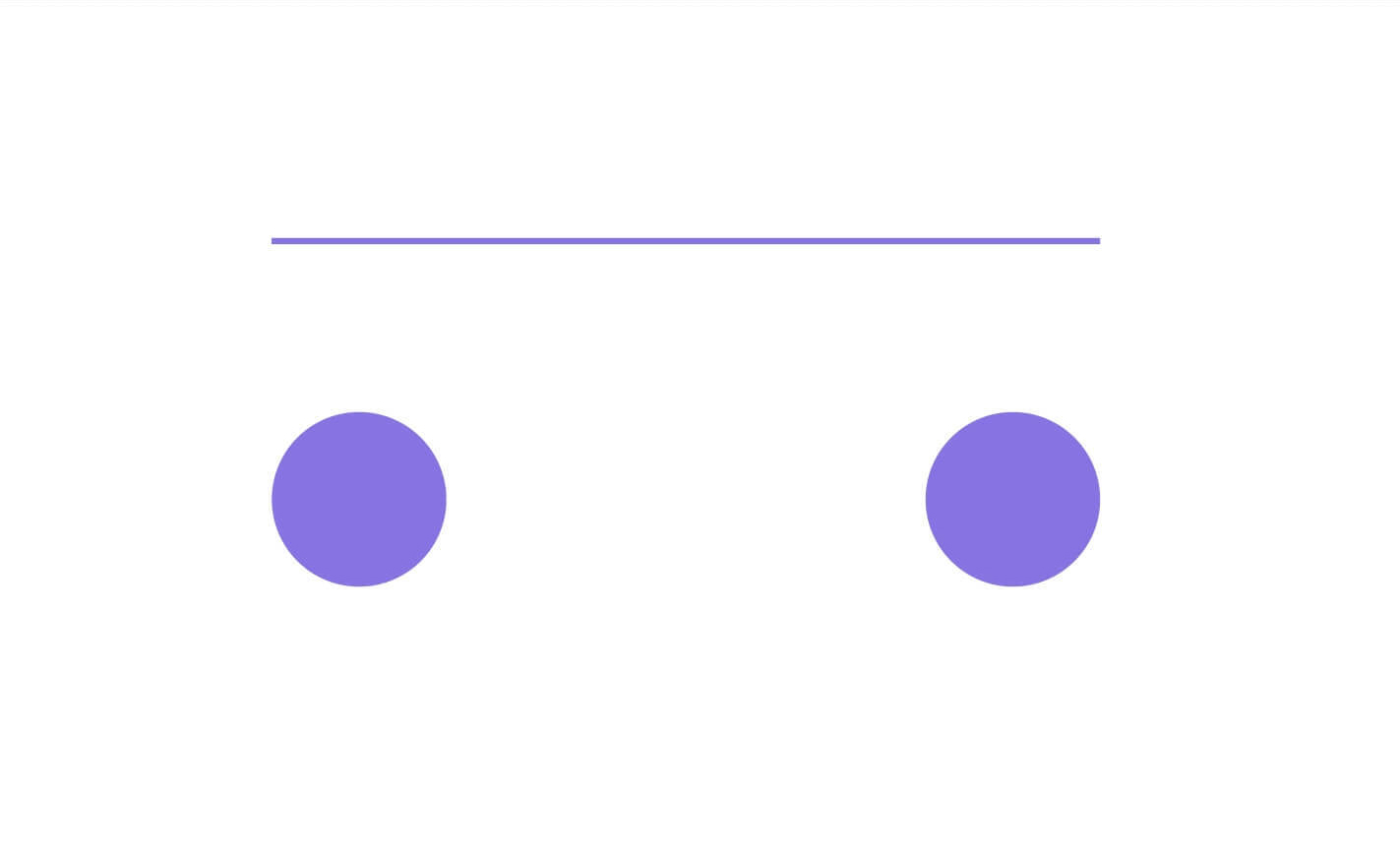 Purple circles with purple linea 