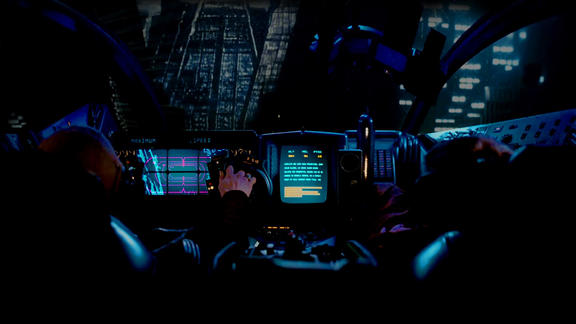 Futuristic cockpit