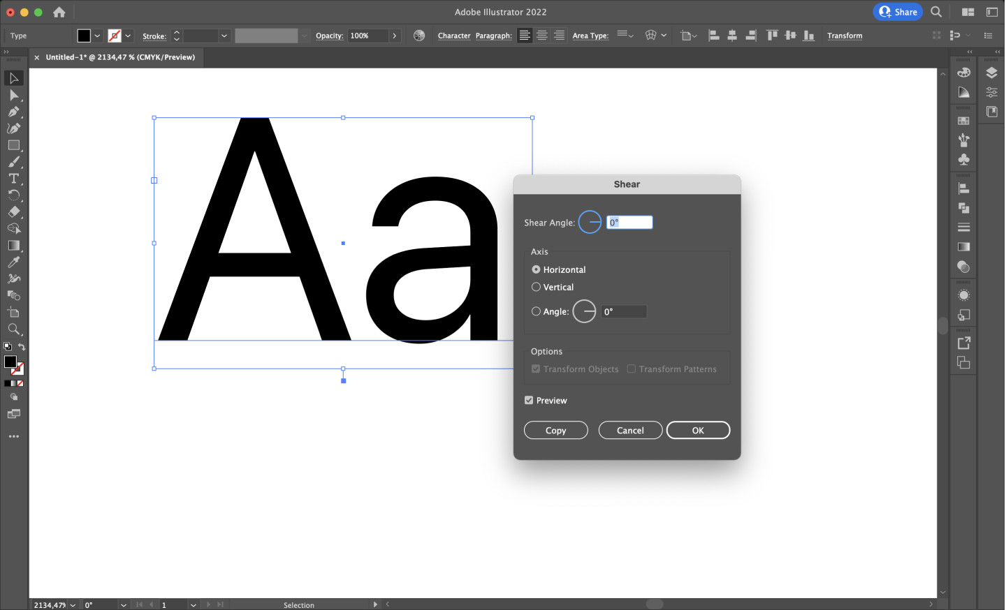 Adobe Illustrator text direction