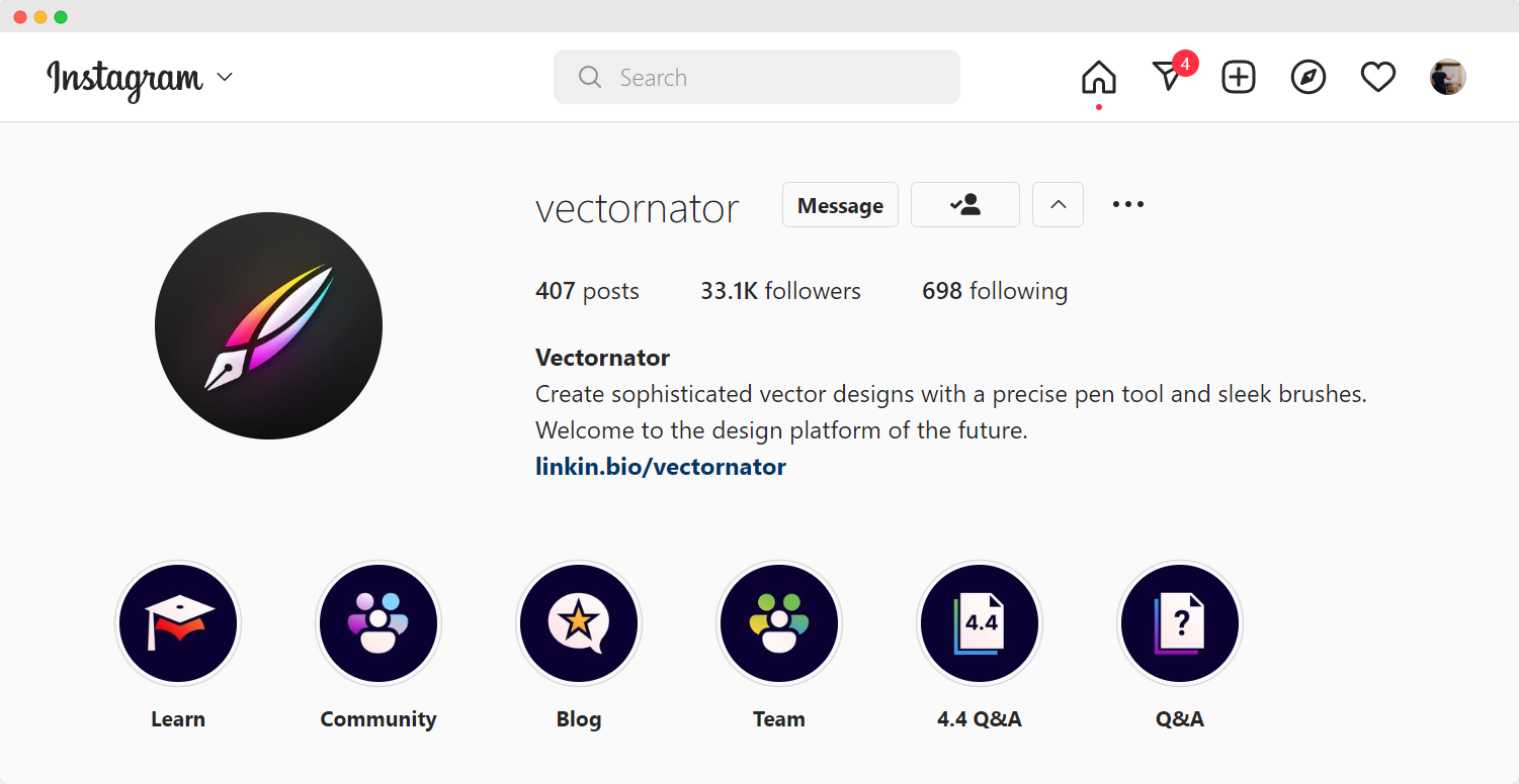 Vectornator Instagram Story Highlight Covers