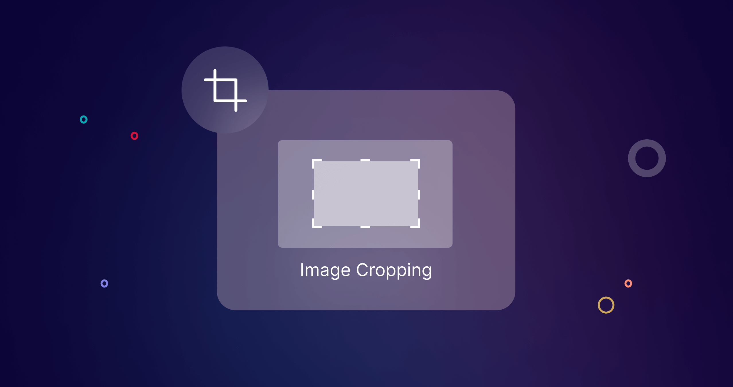 Image editing interface showcasing an image cropping tool