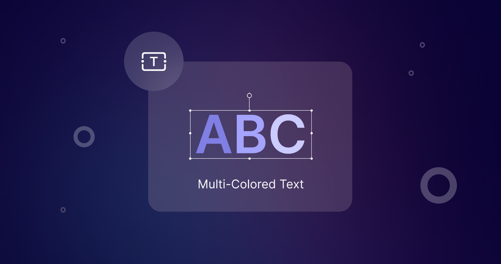  Typography tool for multi-colored text in design software