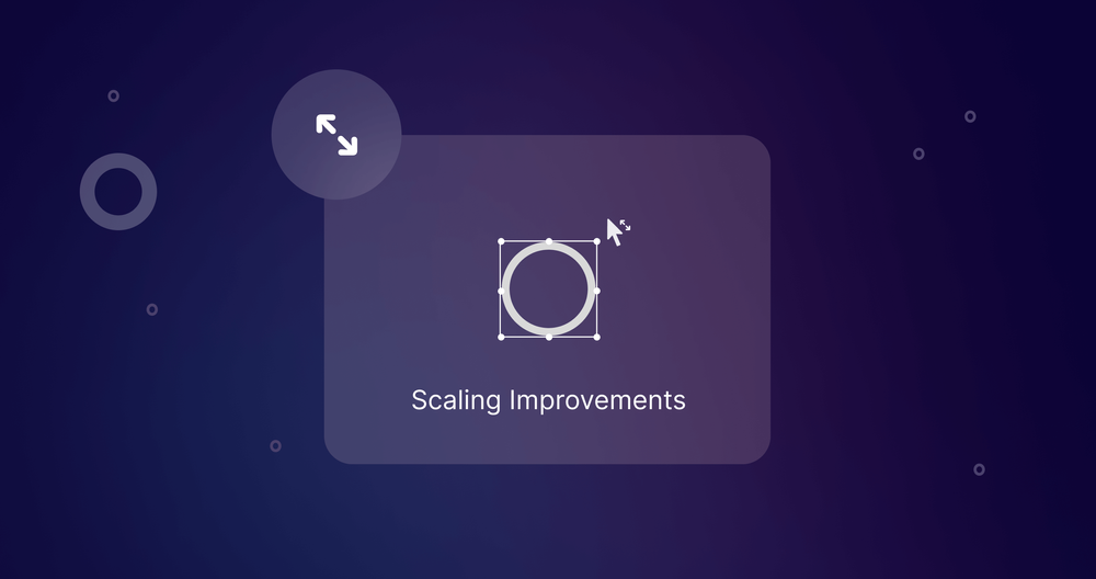  Design tool interface highlighting scaling improvements