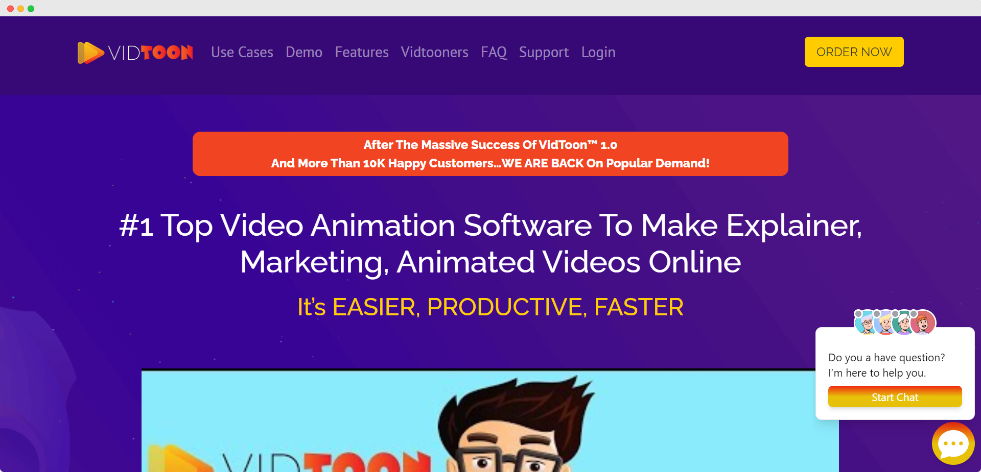 Vidtoon animation software