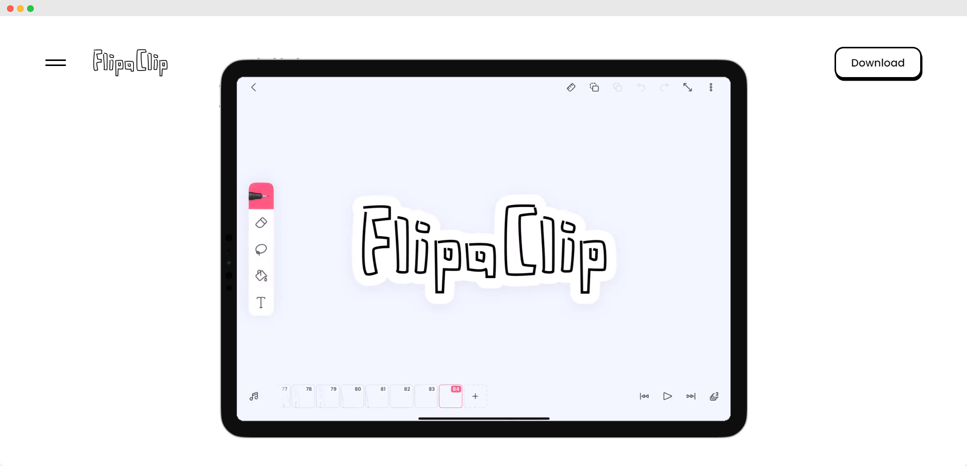 FlipaClip animation software